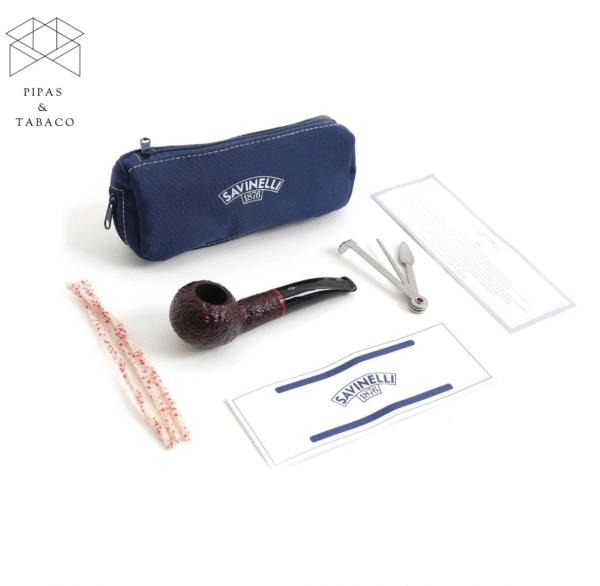 Kit Pipa Savinelli One Rusticated 321 - Imagen 4