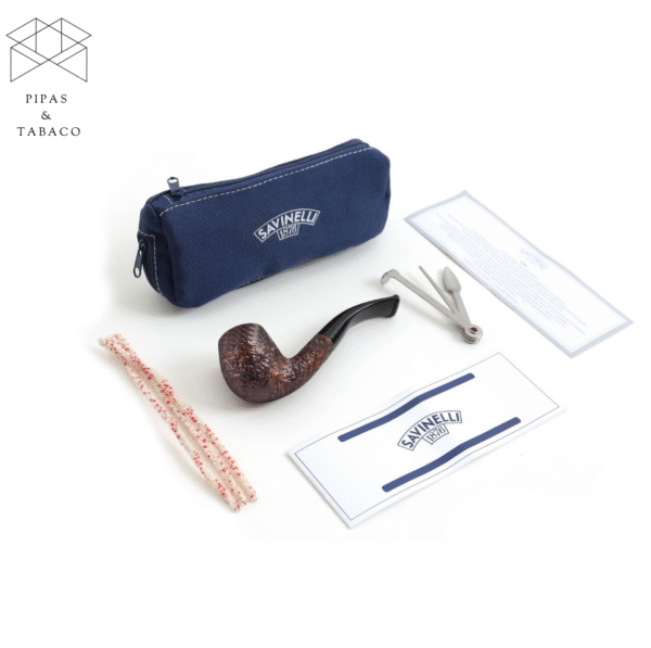 Kit Pipa Savinelli One Rusticated 601 - Imagen 5