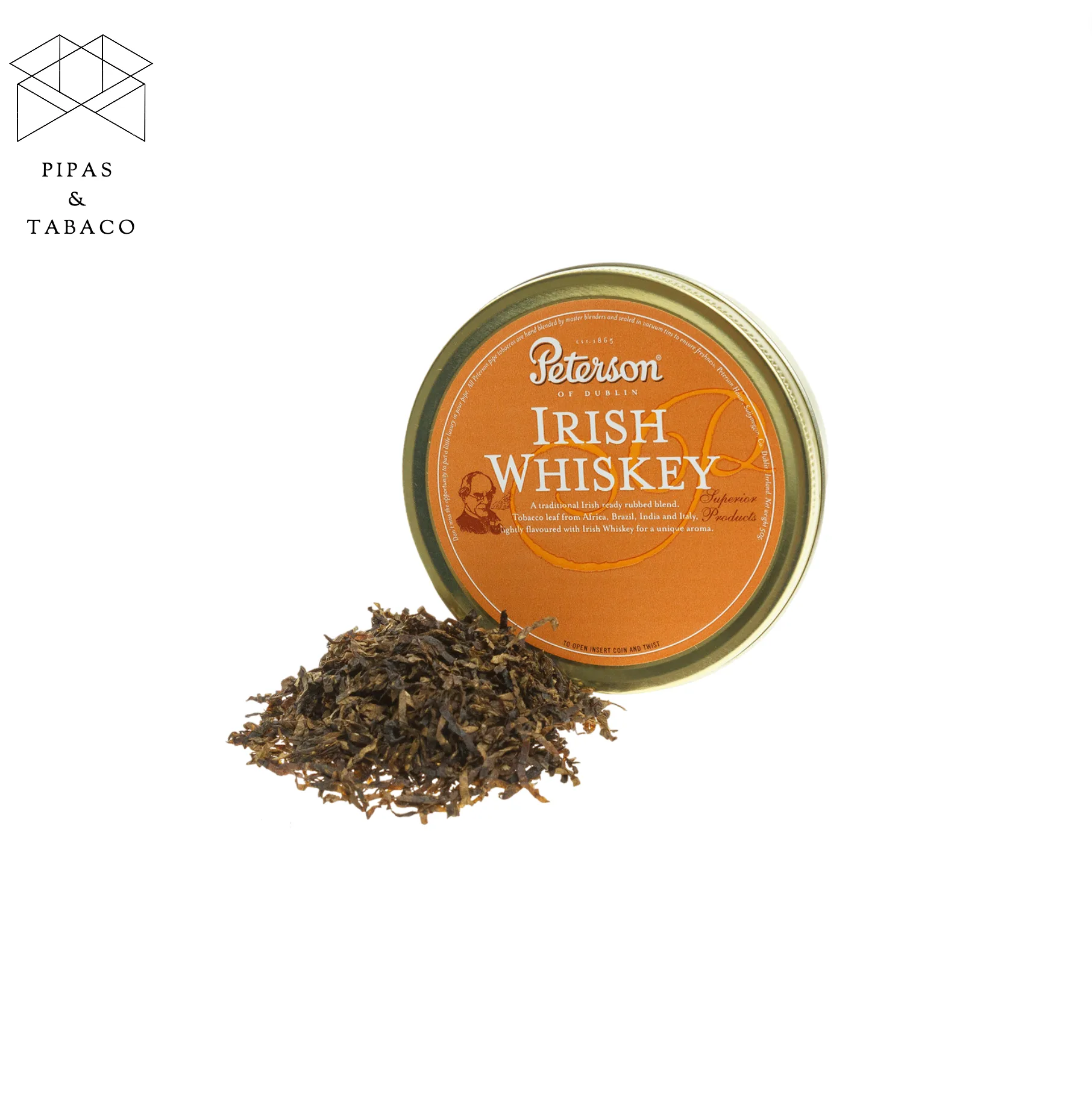 Tabaco para Pipa Peterson Irish Whiskey 50g