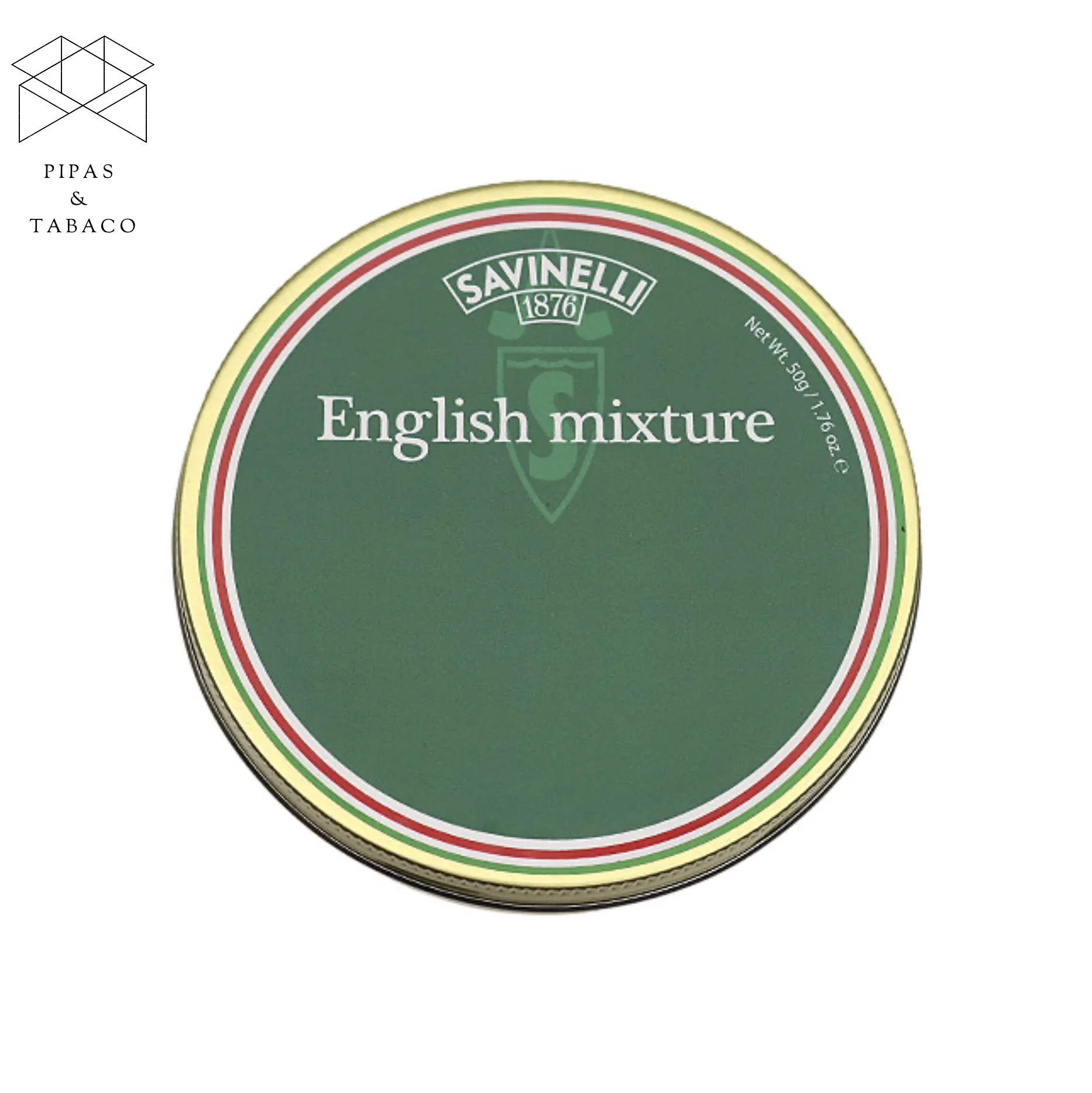 Tabaco para Pipa en Lata Savinelli: English Mixture 50g