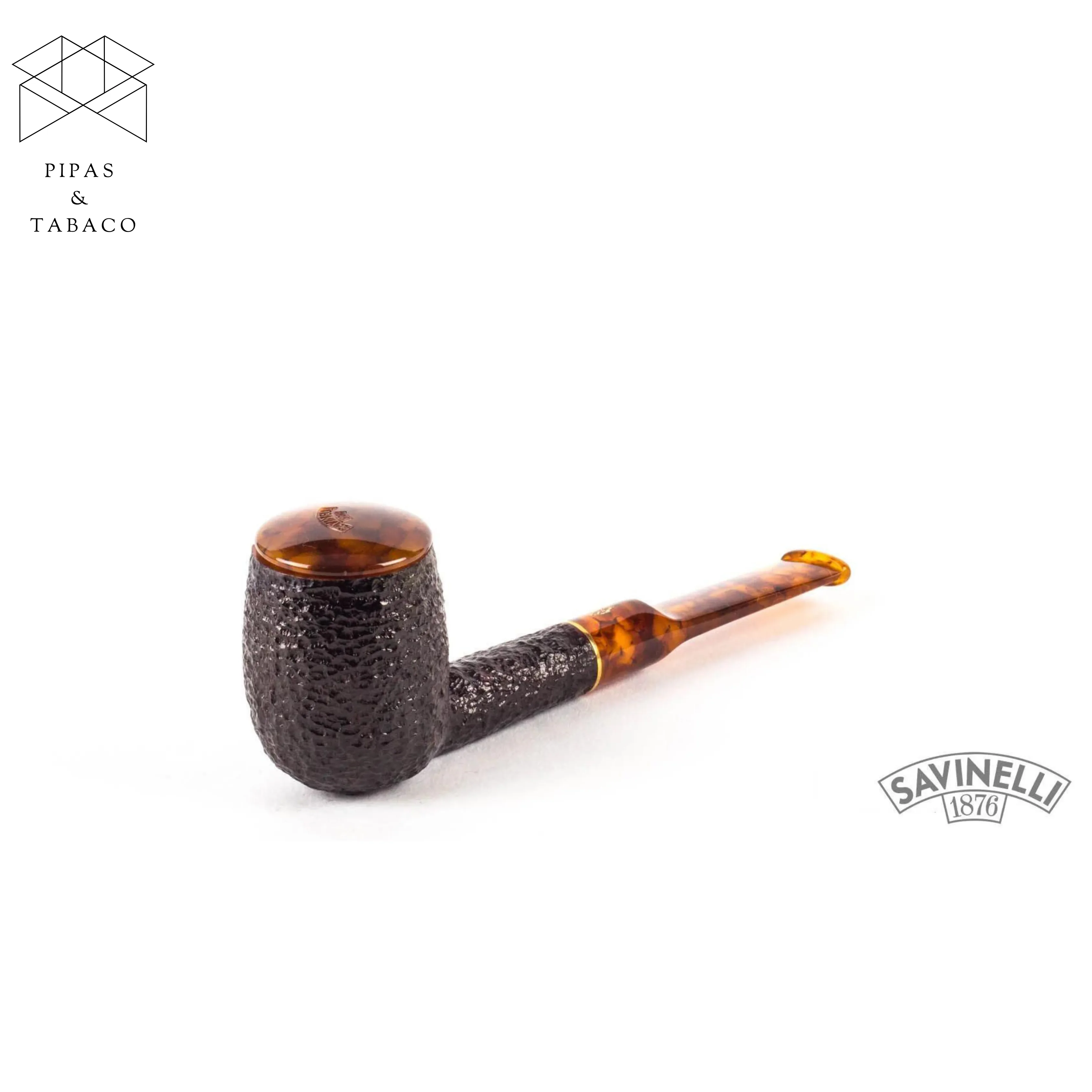 Pipa Savinelli: Tortuga Rusticated 127