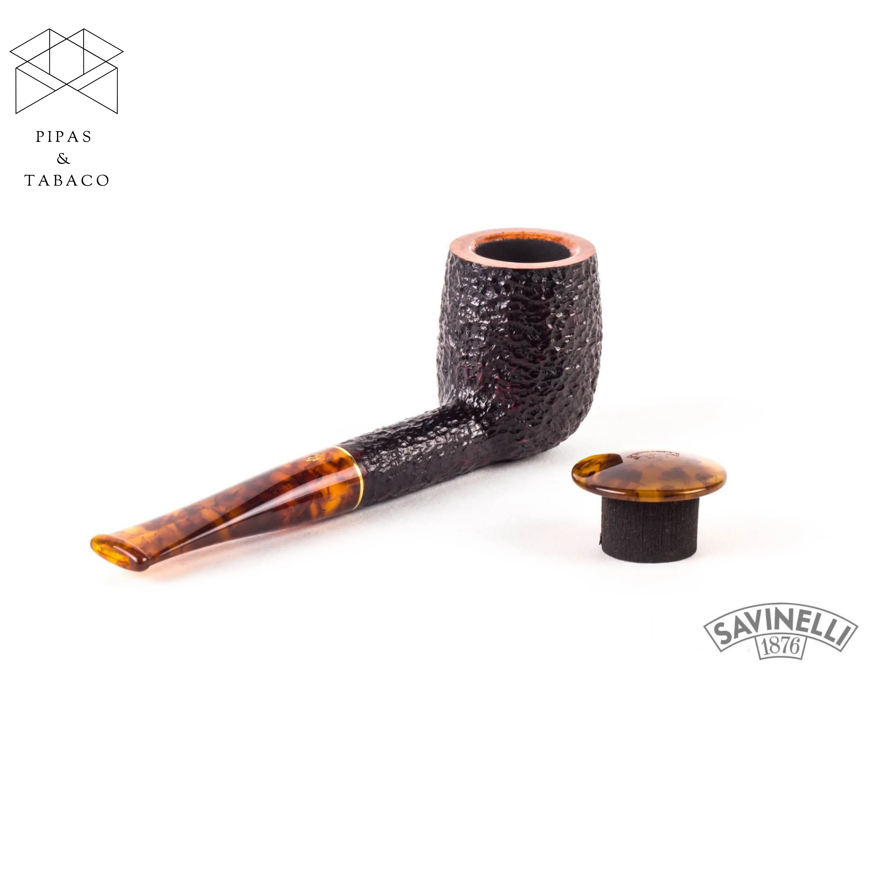 Pipa Savinelli: Tortuga Rusticated 111 KS