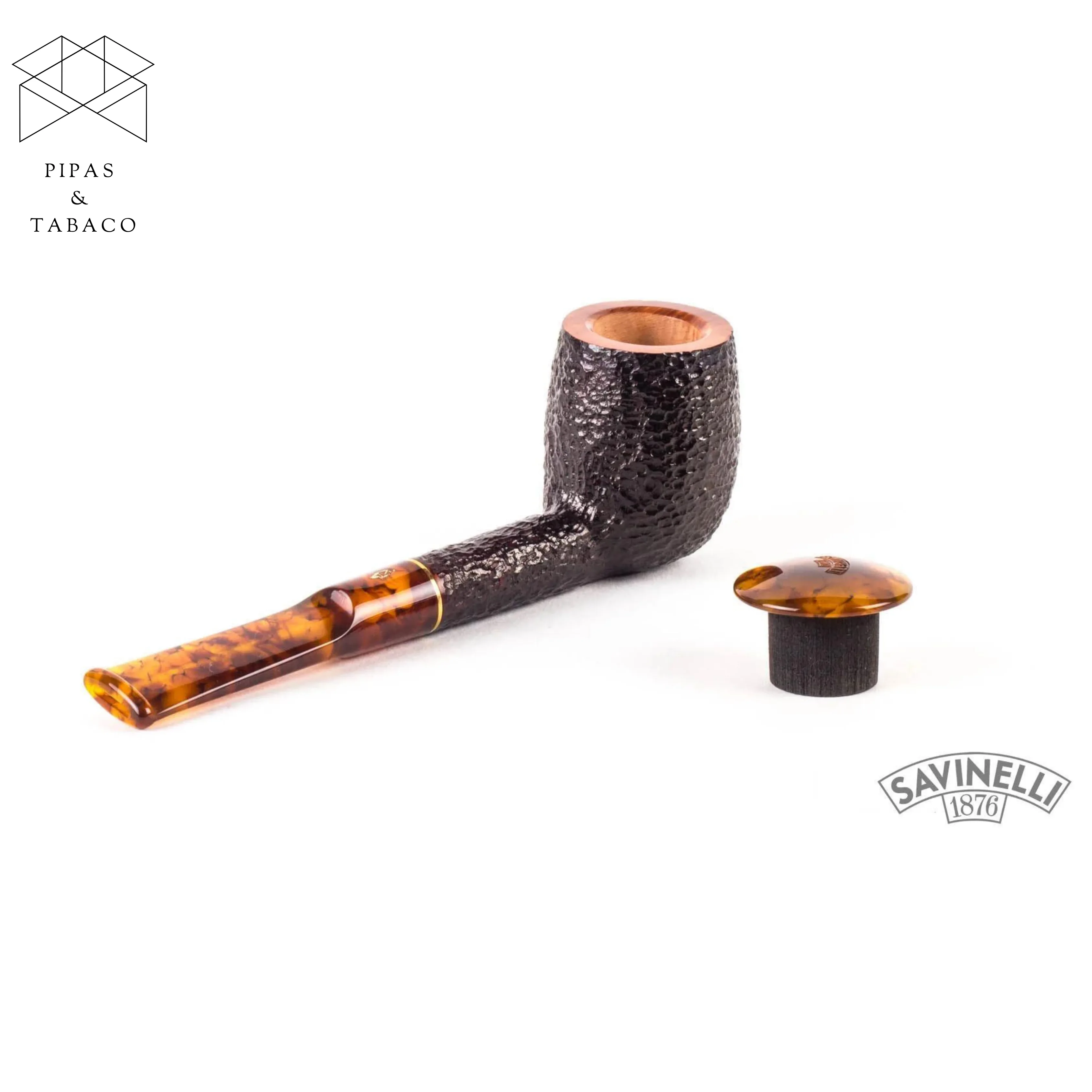 Pipa Savinelli: Tortuga Rusticated 127