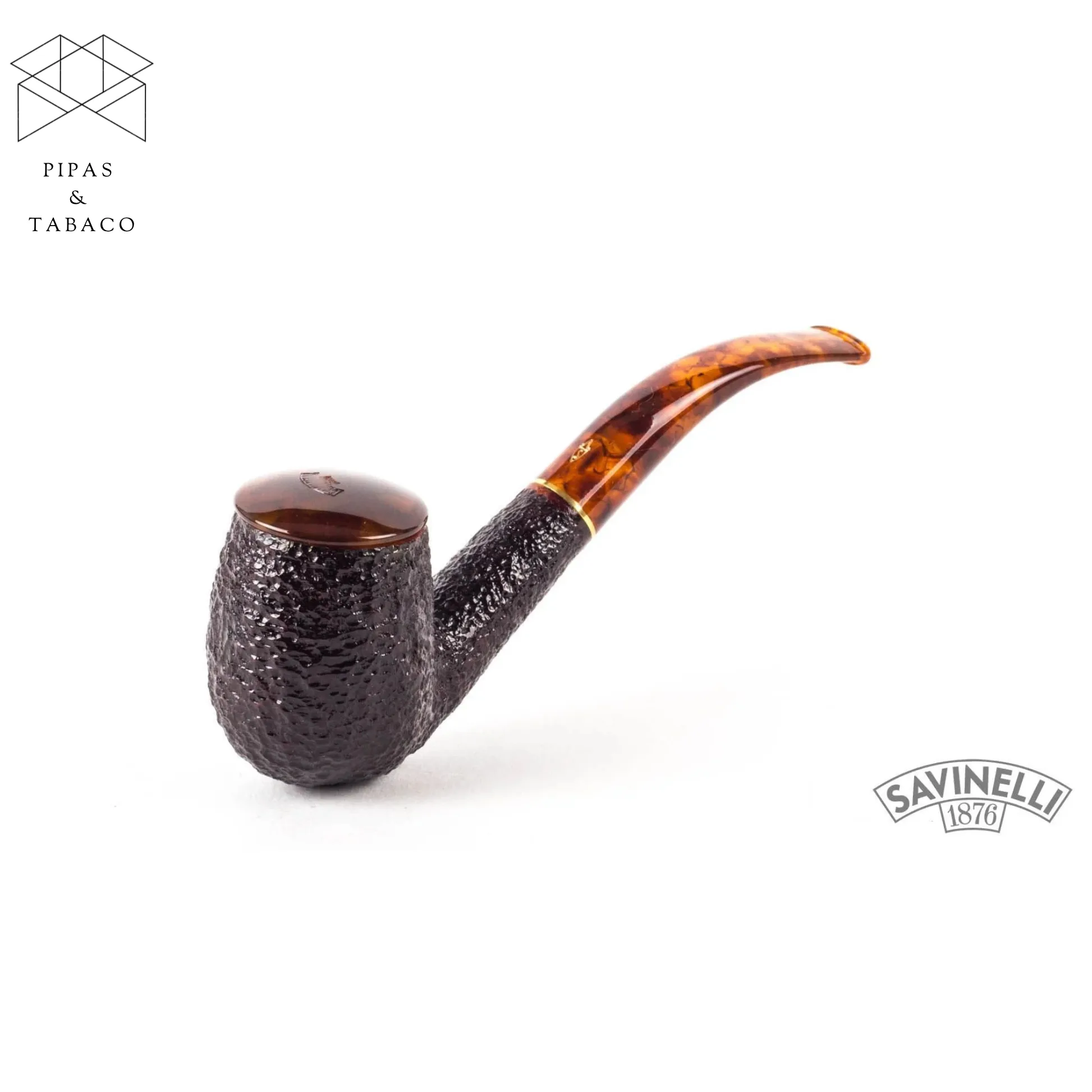Pipa Savinelli: Tortuga Rusticated 606 KS
