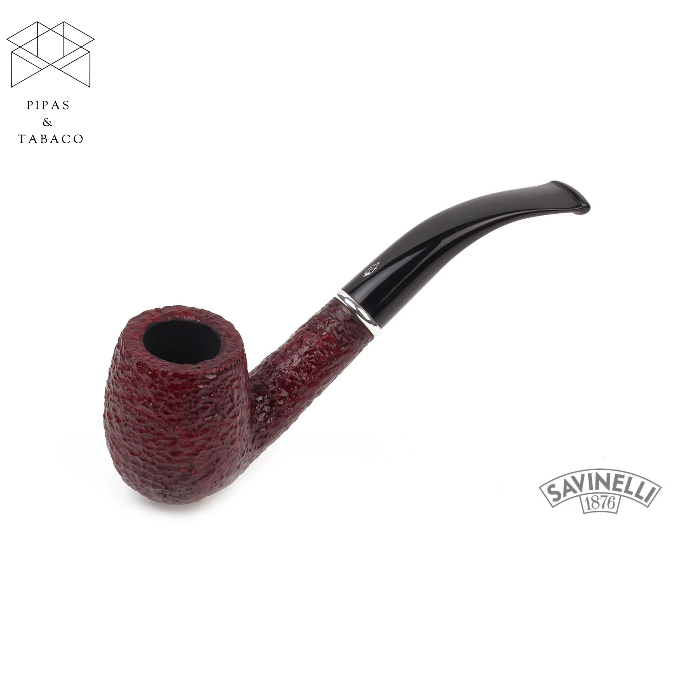 Pipa Savinelli Arcobaleno Red Rusticated 606 KS