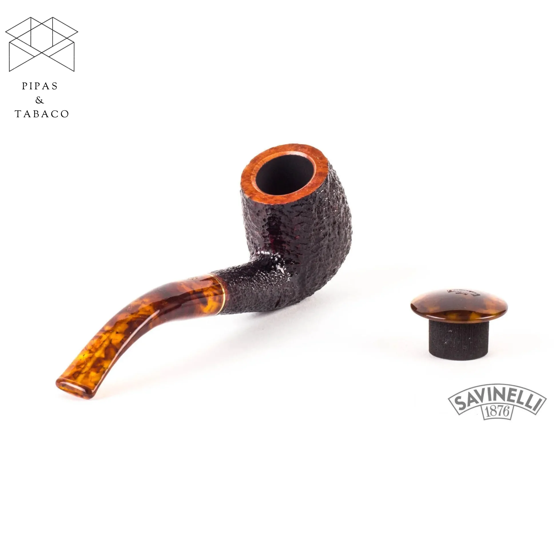 Pipa Savinelli: Tortuga Rusticated 606 KS