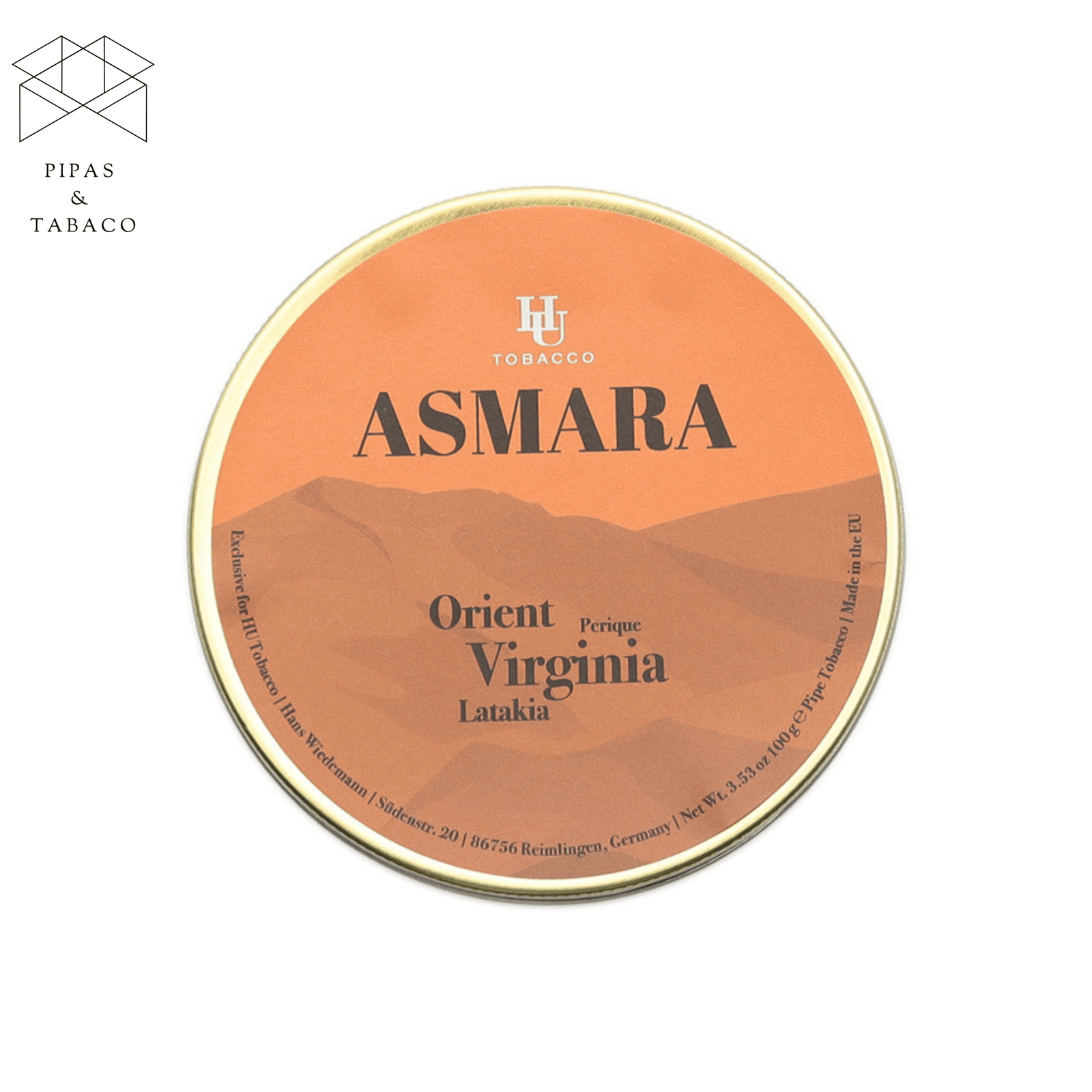 Tabaco para Pipa HU Tobacco: Asmara 100g